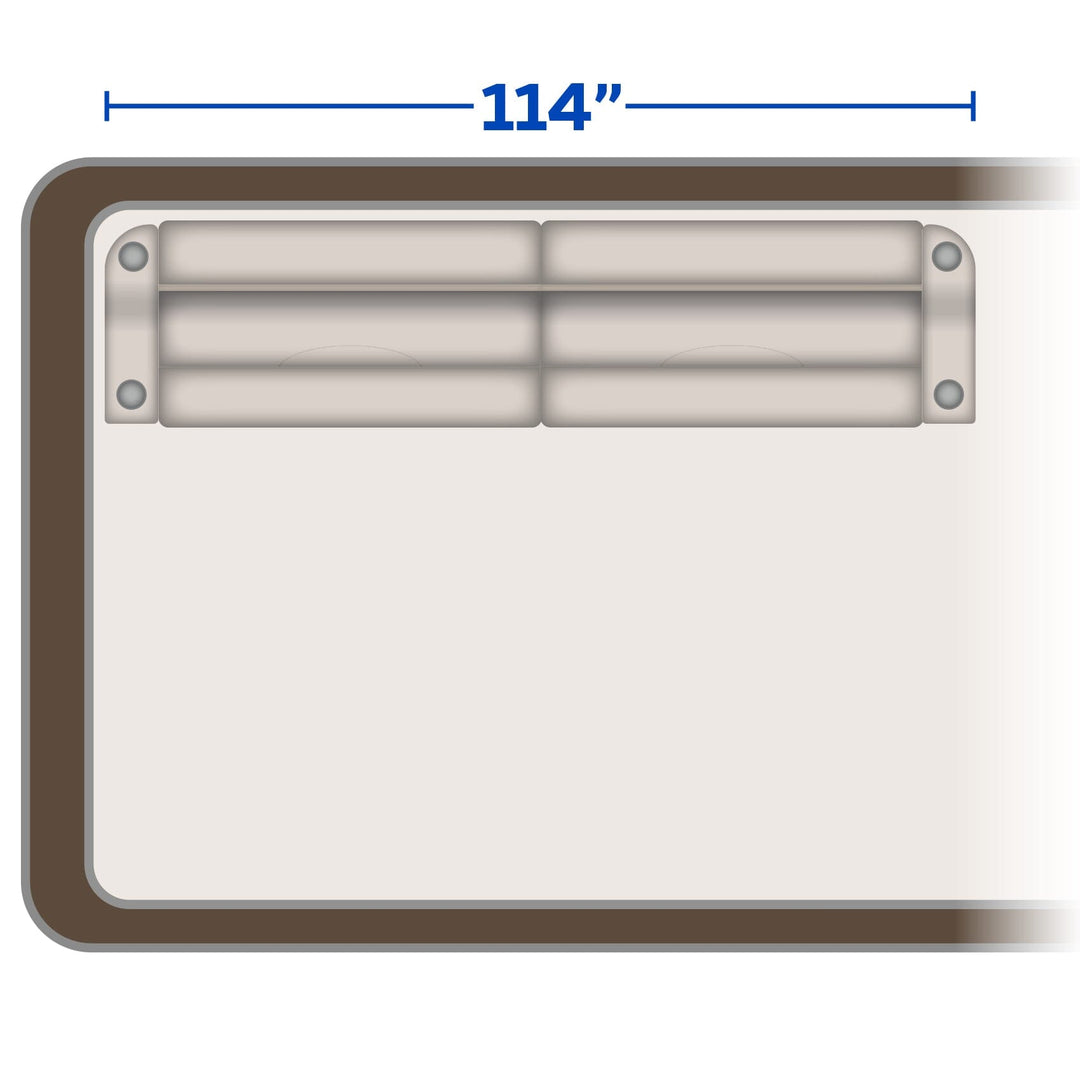 Wise Pontoon Side Rail Couch Set | 114" pontoon WISE MARINE 