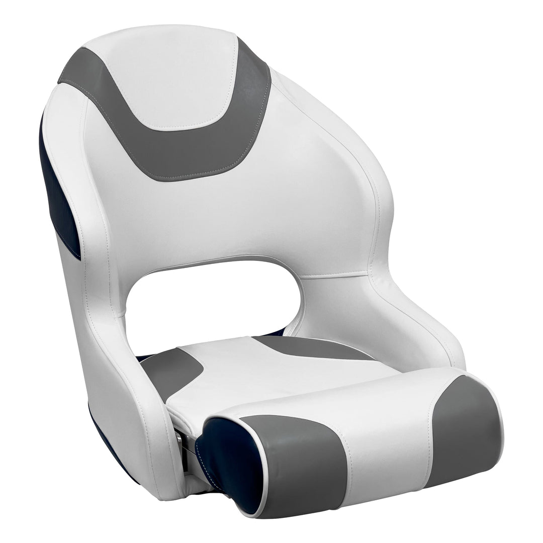 Wise 3315 Baja Series Bucket Seat w/ Flip Up Bolster Bucket Seats Boatseats Brite White • Grey • Midnight 