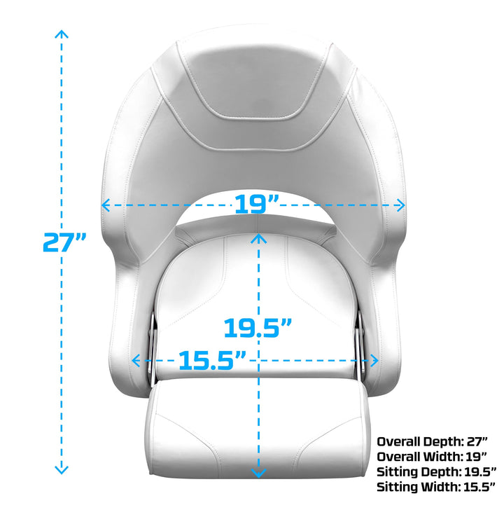 Wise 3315 Baja Series Bucket Seat w/ Flip Up Bolster Bucket Seats Boatseats 