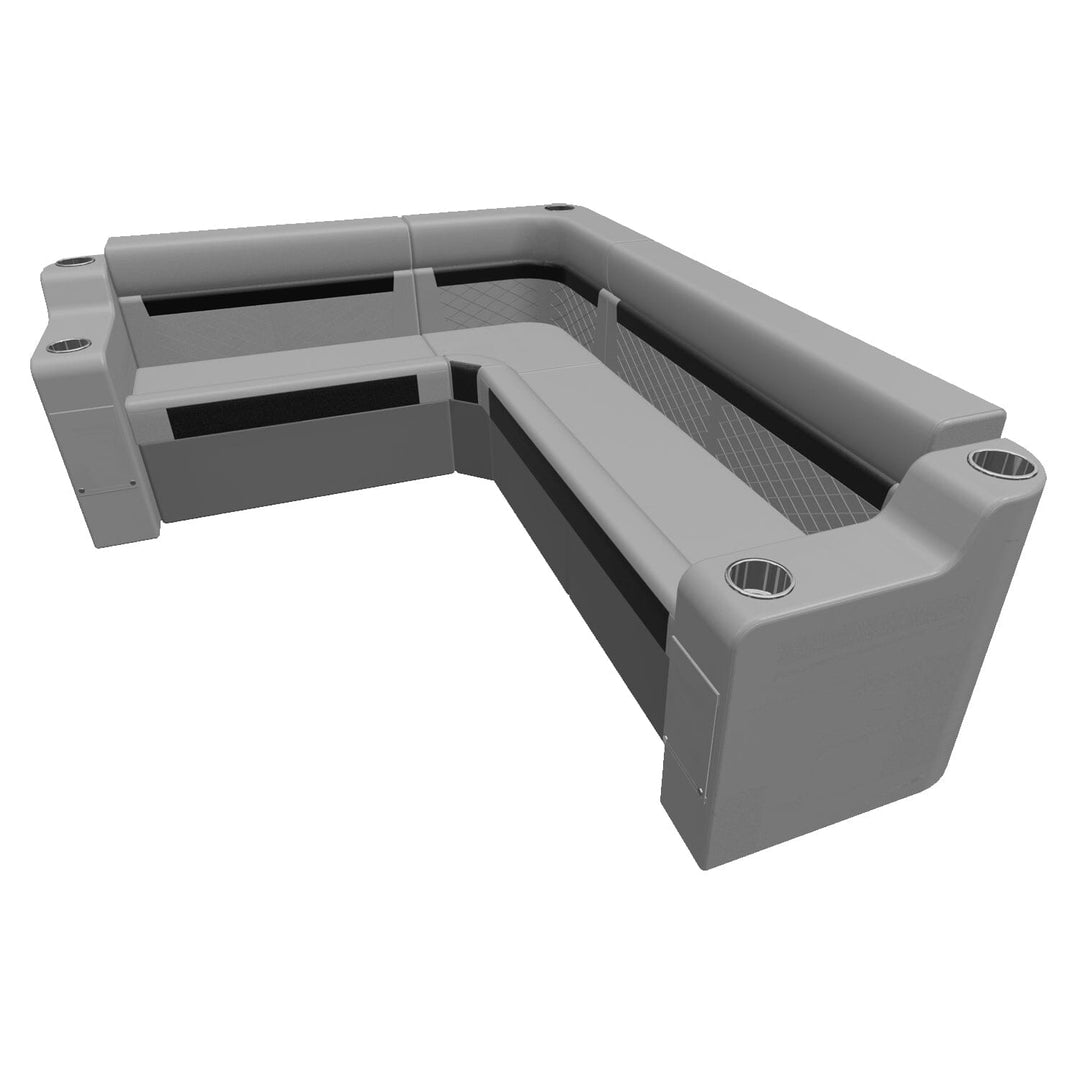 Wise DLX Series Pontoon - Large Rear L Package 8 Boatseats 