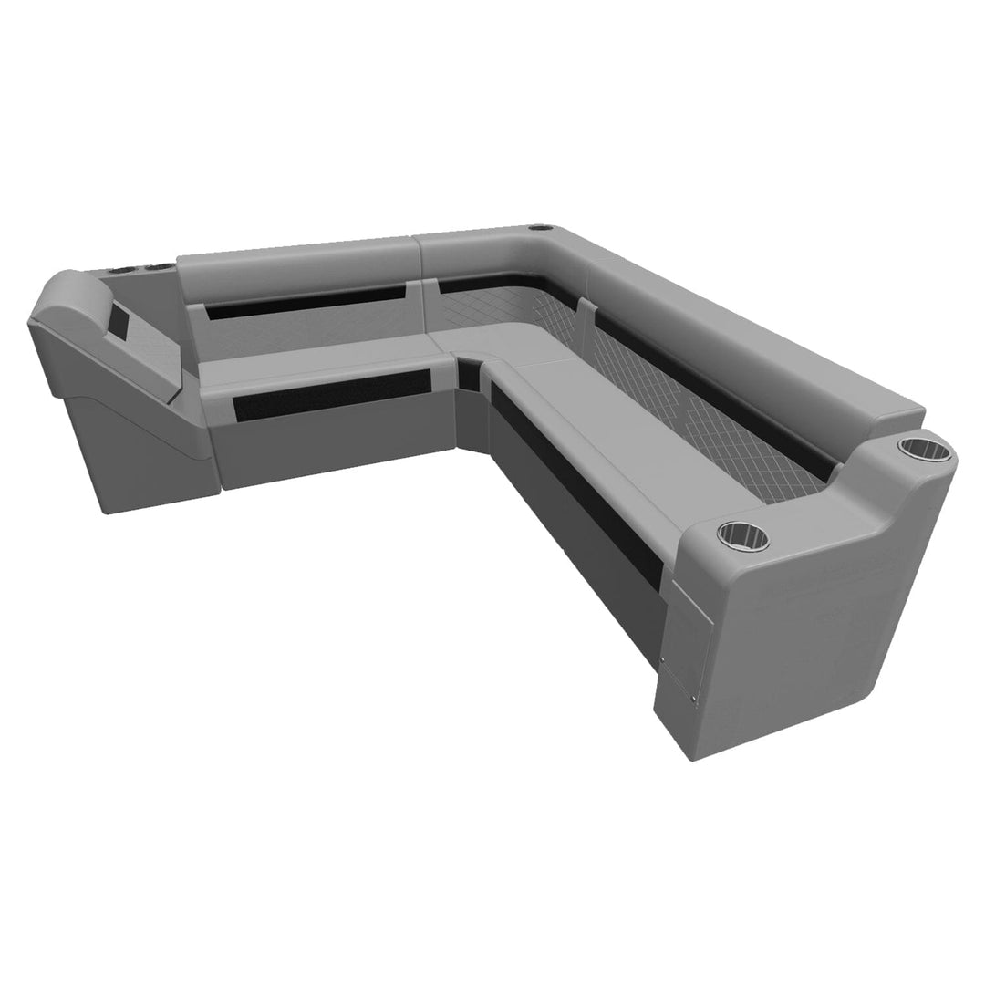 Wise DLX Series Pontoon - Large Rear L Package 2 Boatseats 