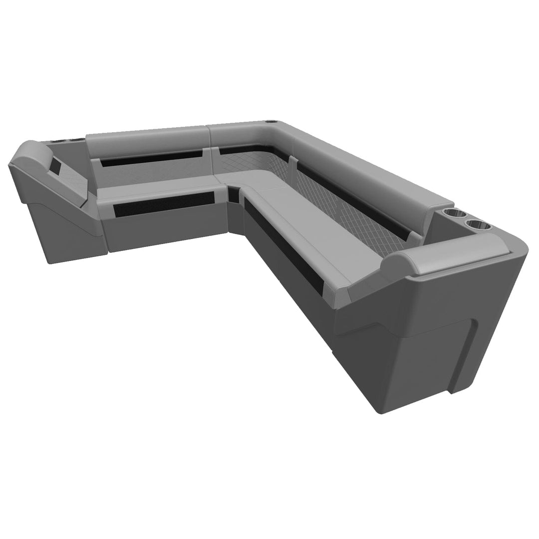 Wise DLX Series Pontoon - Large Rear L Package 4 Boatseats 