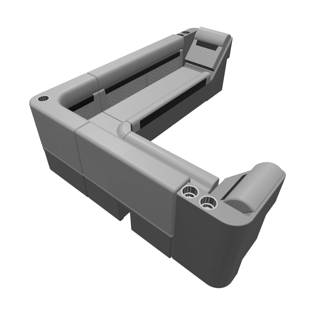 Wise DLX Series Pontoon - Large Rear L Package 4 Boatseats 