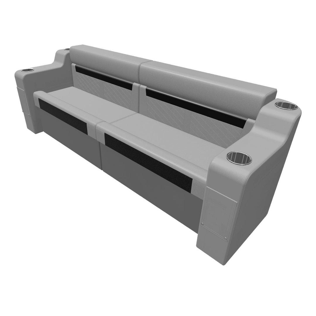 Wise DLX Series Pontoon - Rear Couch Package 3 Boatseats 