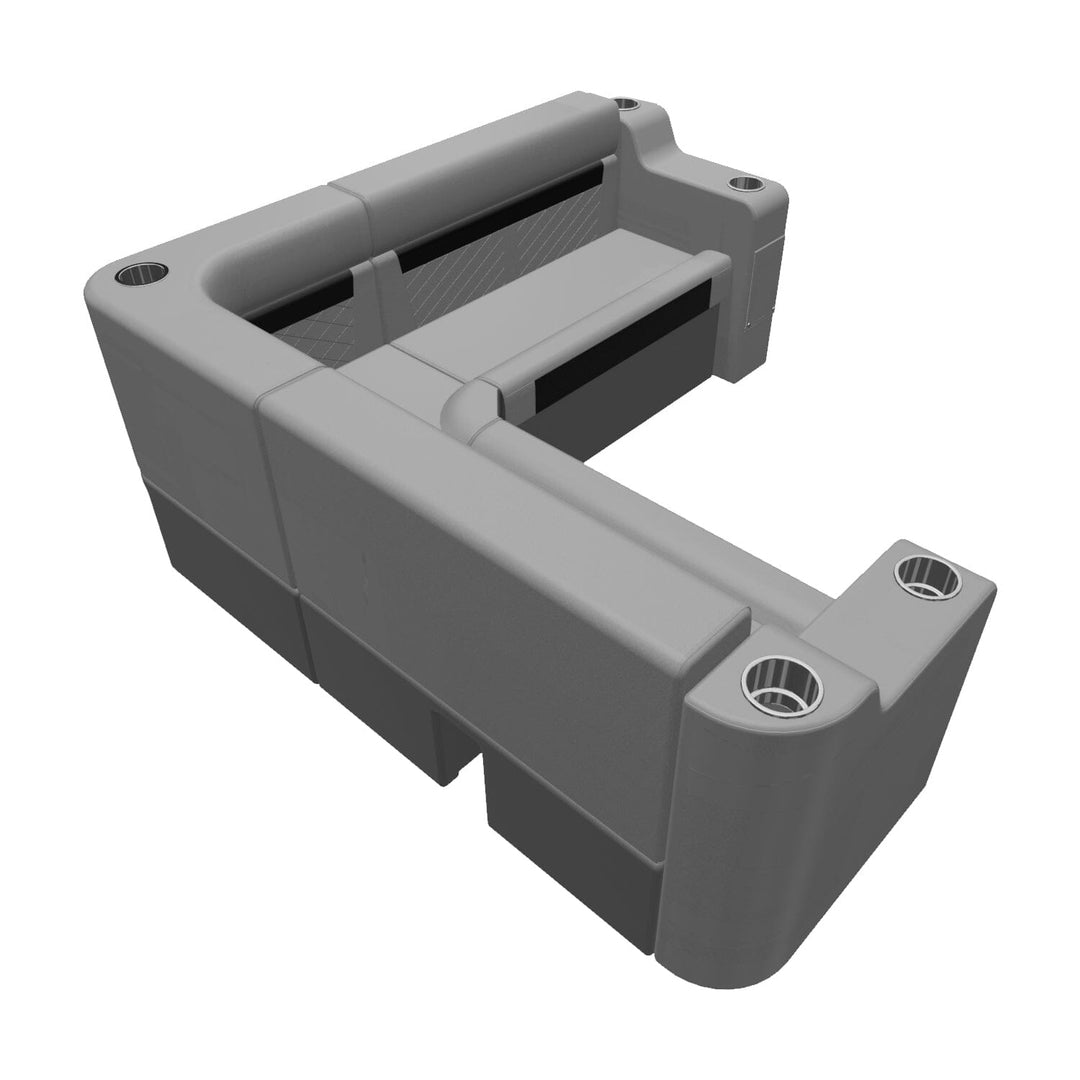 Wise DLX Series Pontoon - Small Rear L Package 7 Boatseats 