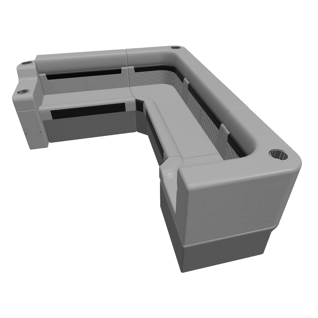 Wise DLX Series Pontoon - Small Rear L Package 4 Boatseats 
