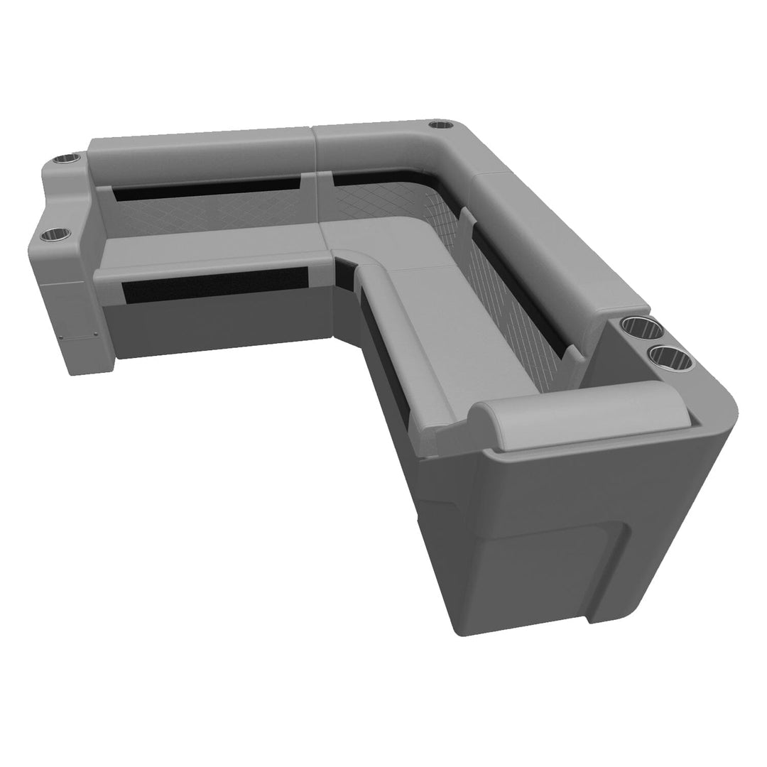 Wise DLX Series Pontoon - Small Rear L Package 5 Boatseats 