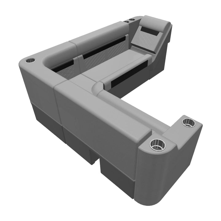 Wise DLX Series Pontoon - Small Rear L Package 5 Boatseats 