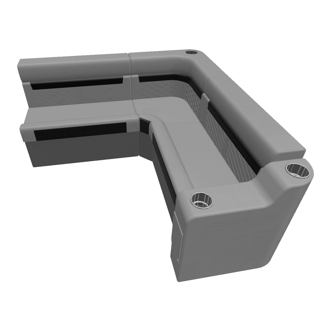 Wise DLX Series Pontoon - Small Rear L Package 2 Boatseats 