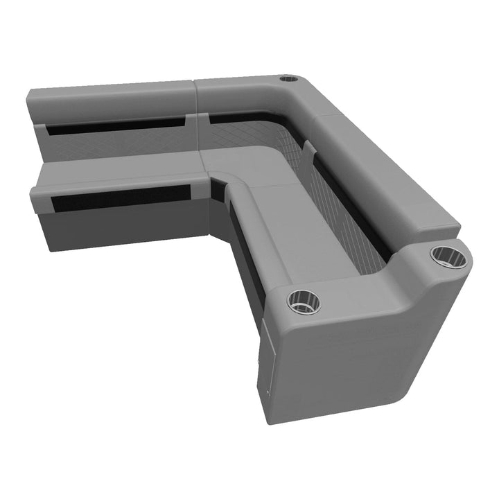 Wise DLX Series Pontoon - Small Rear L Package 2 Boatseats 