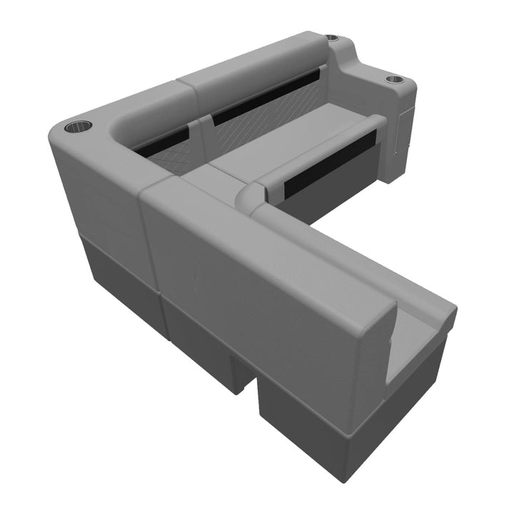 Wise DLX Series Pontoon - Small Rear L Package 2 Boatseats 