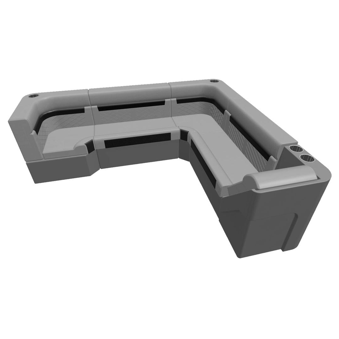 Wise DLX Series Pontoon - Large Rear L Package 1 Boatseats 