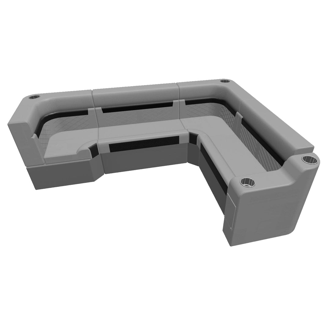 Wise DLX Series Pontoon - Small Rear L Package 1 Boatseats 