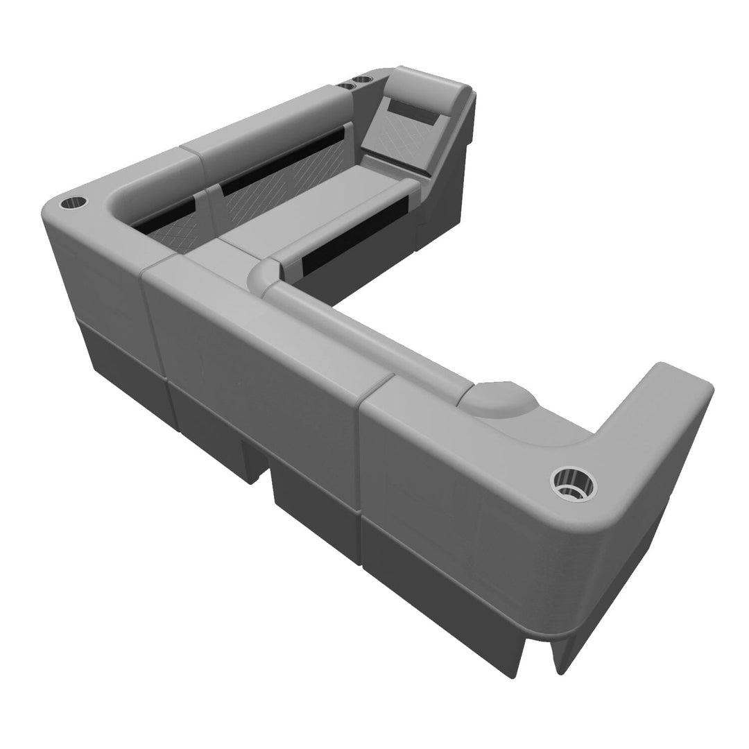 Wise DLX Series Pontoon - Large Rear L Package 1 Boatseats 