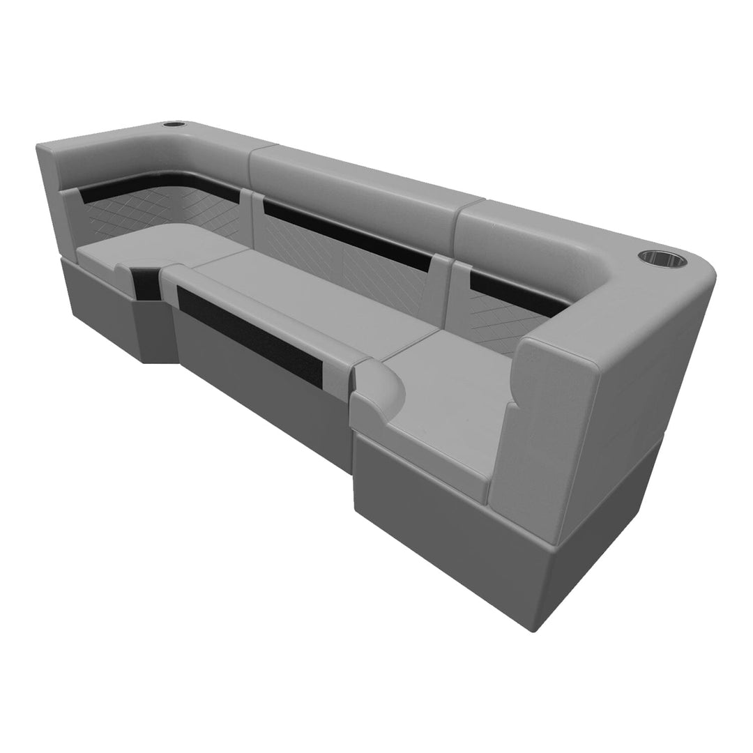 Wise DLX Series Pontoon - Rear Couch Package 2 Boatseats 
