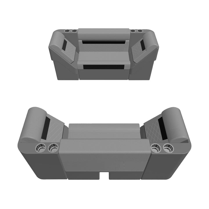 Wise DLX Series Pontoon - 37" Bench w/ Double Lean Backs Package Boatseats 