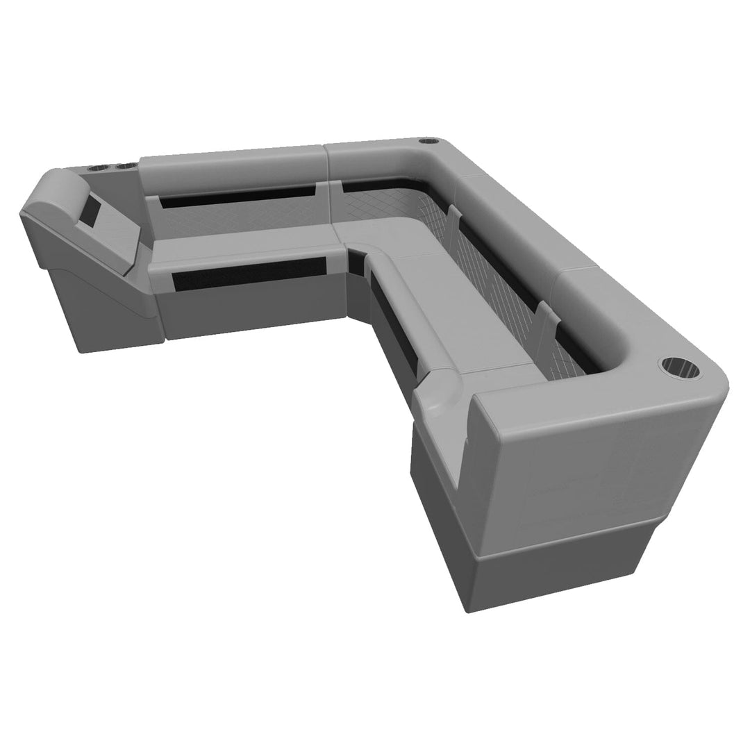 Wise DLX Series Pontoon - Large Rear L Package 7 Boatseats 