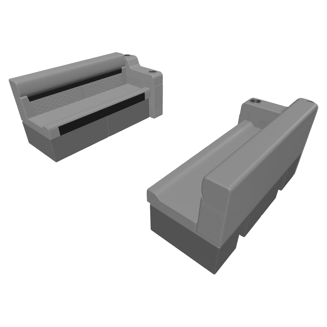 Wise DLX Series Pontoon - 55" Bench & Arm Rest Package Boatseats Marble • Reef Stone 