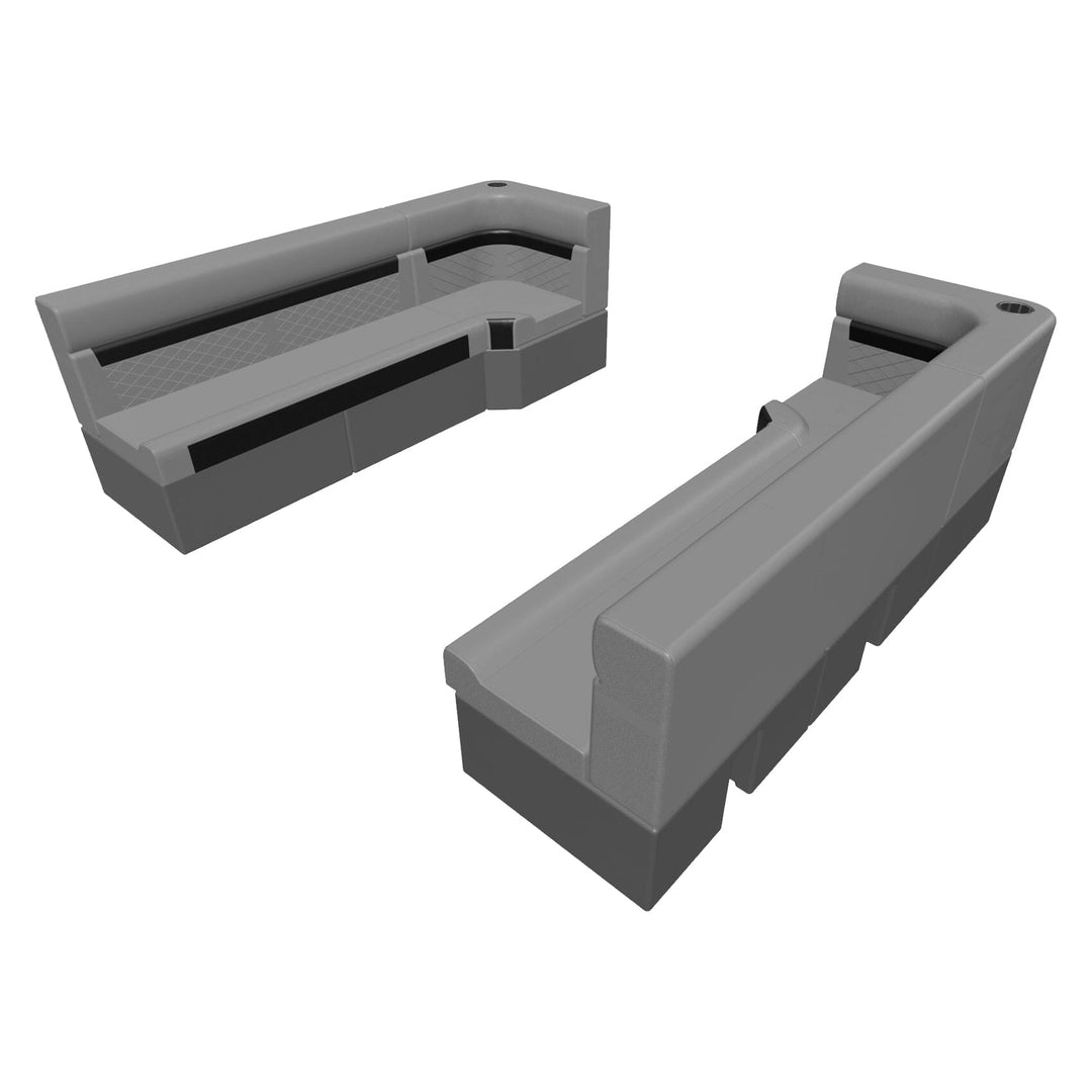 Wise DLX Series Pontoon - 55" Bench & Corner Package Boatseats Marble • Reef Stone 