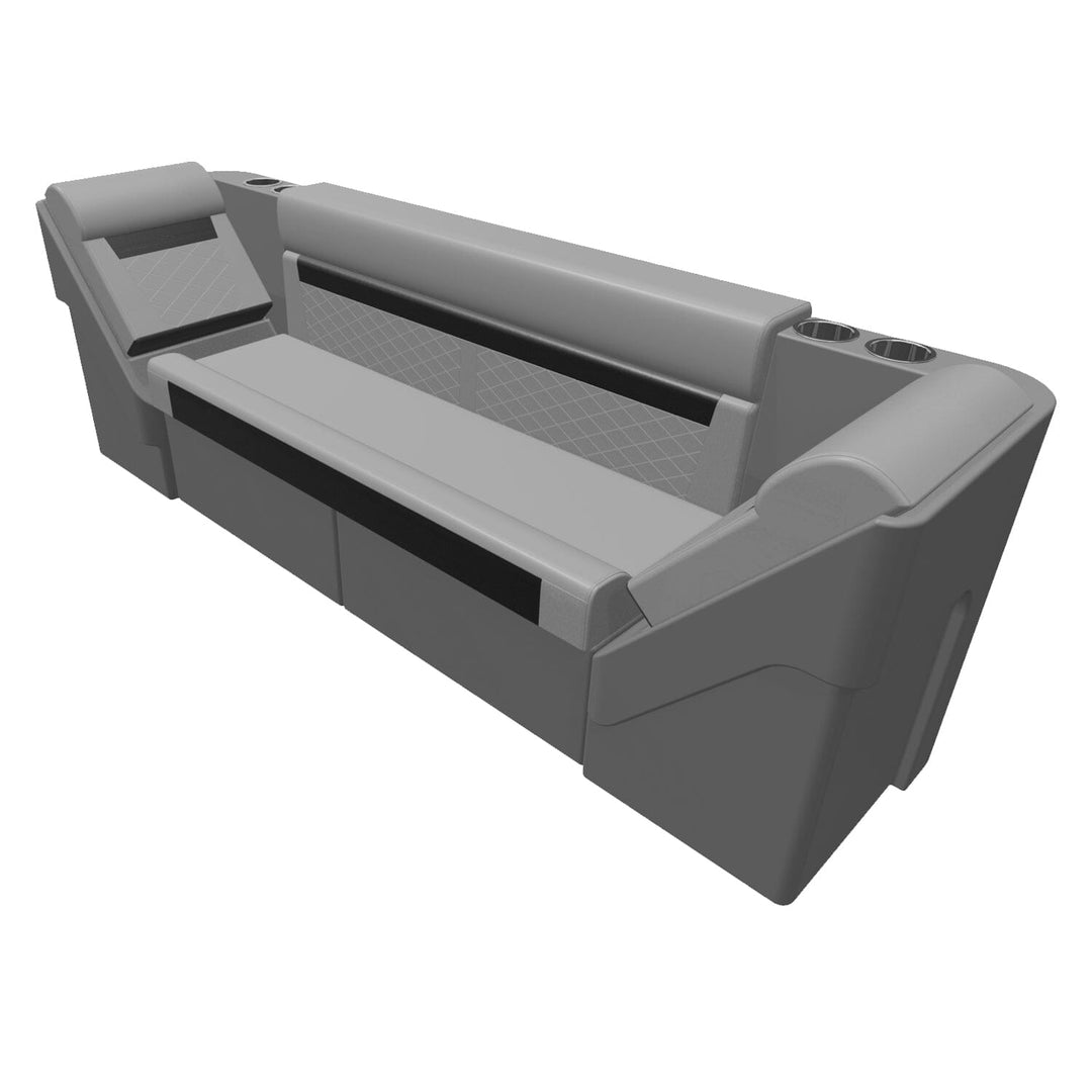 Wise DLX Series Pontoon - Rear Couch Package 1 Boatseats 