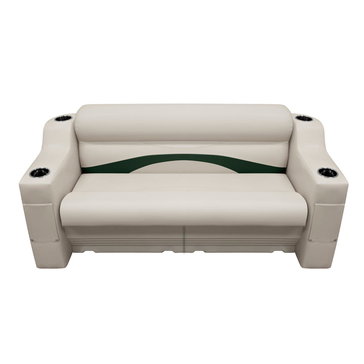 Wise Pontoon Front Rail Couch Set | 70" Wide pontoon WISE MARINE Platinum • Evergreen 