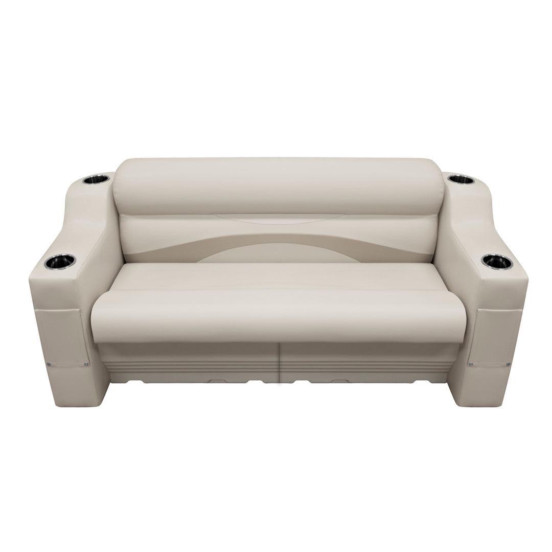 Wise Pontoon Front Rail Couch Set | 70" Wide pontoon WISE MARINE Stone • Mocha Java 