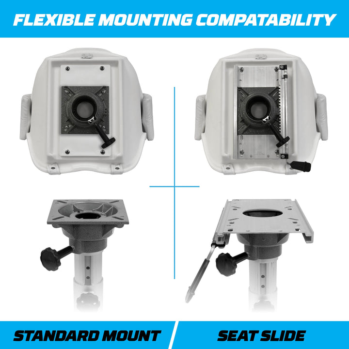 Wise 8WD007 Deluxe Pilot Chair w/ Armrests Offshore Seating Boatseats 