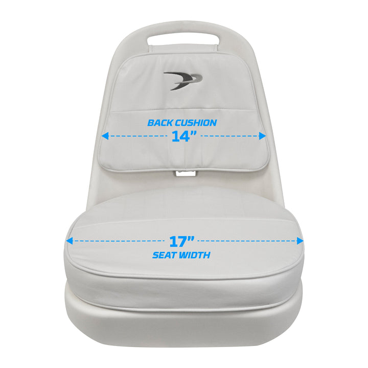 Wise 8WD013-6-710 Standard Pilot Chair & Cushions w/ Adjustable Pedestal & Seat Slide Mount Offshore Seating Boatseats 