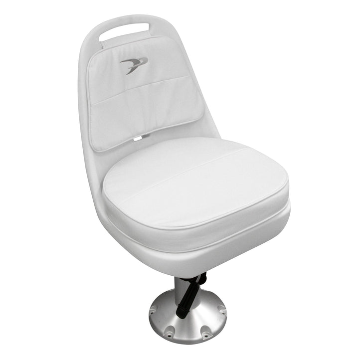 Wise 8WD013-6-710 Standard Pilot Chair & Cushions w/ Adjustable Pedestal & Seat Slide Mount Offshore Seating Boatseats Pilot Chair & Adj Pedestal w/ Seat Slide 