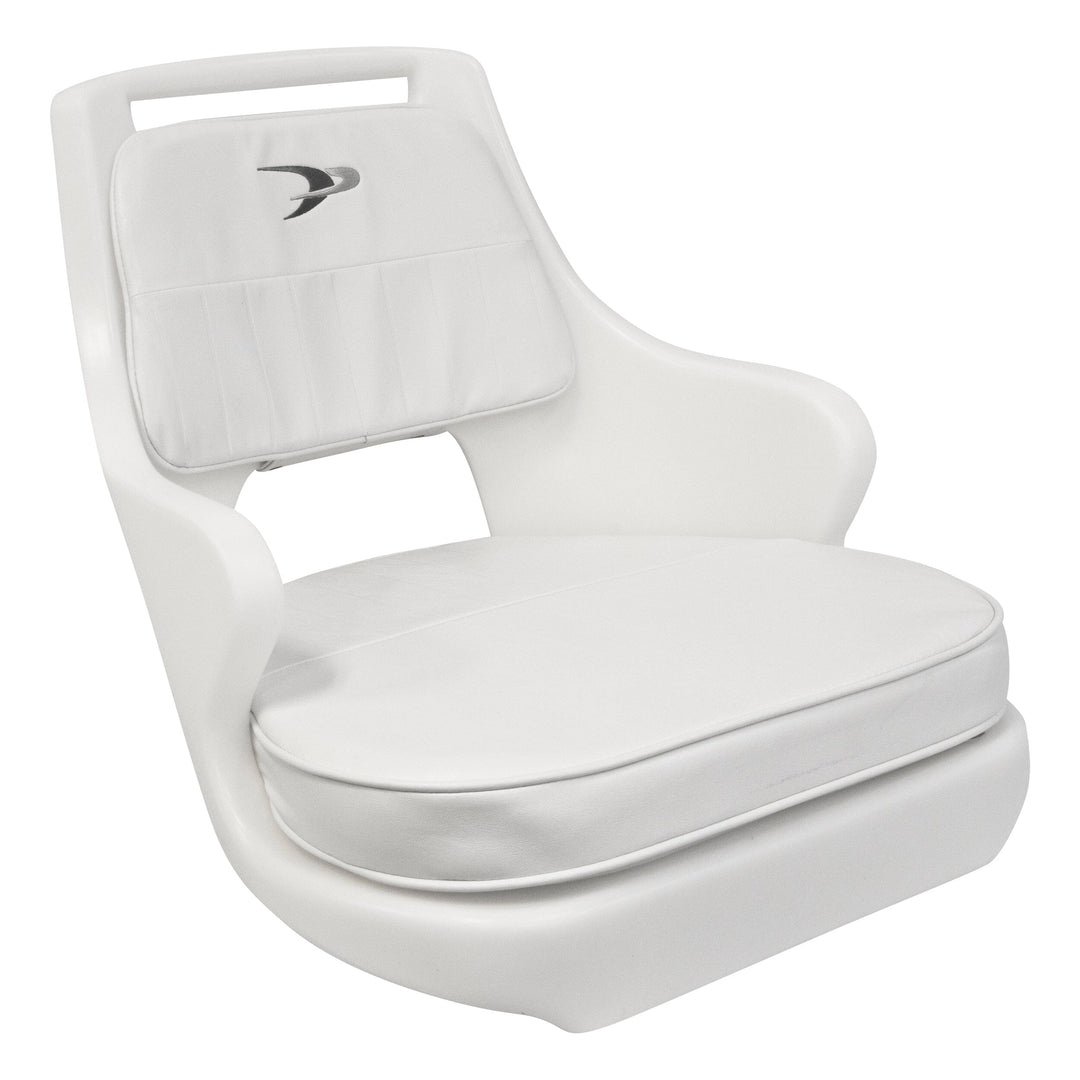 Wise 8WD015 Standard Pilot Chair w/ Armrests Offshore Seating Boatseats White 