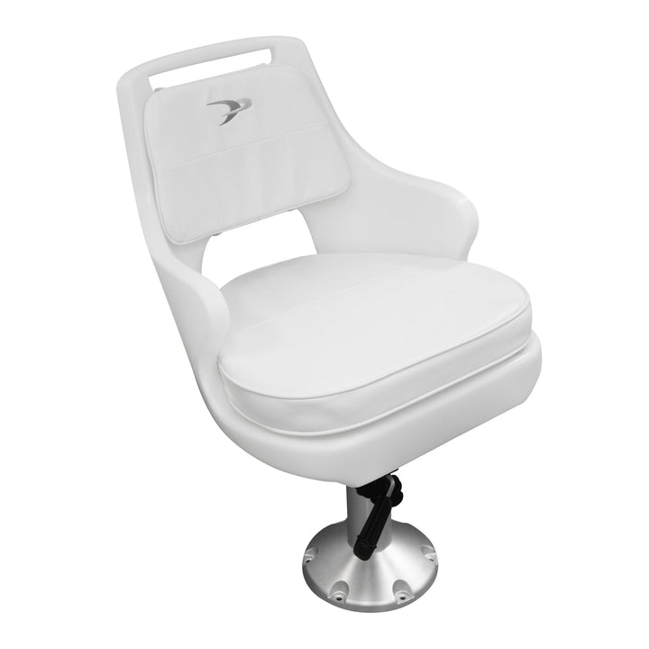 Wise 8WD015-710 Standard Pilot Chair & Cushions w/ 15" Fixed Pedestal & Seat Slide Mount Offshore Seating Boatseats Pilot Chair & Fixed Pedestal w/ Slide Mount 