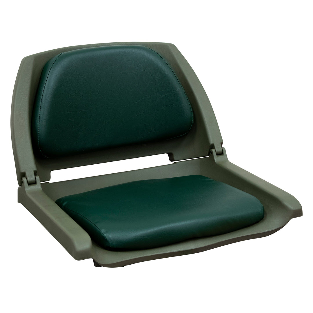 Wise 8WD139LS Cushioned Molded Plastic Shell Fold Down Molded Seats WiseMarine Green • Green Shell 