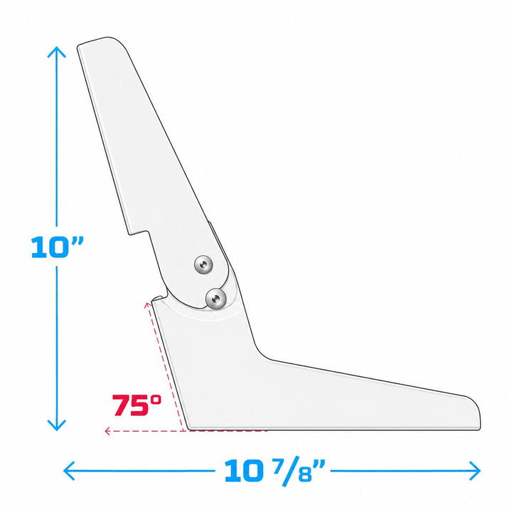 Wise 8WD13NP Standard No-Pinch Seat Hinge Set Hardware Boatseats 