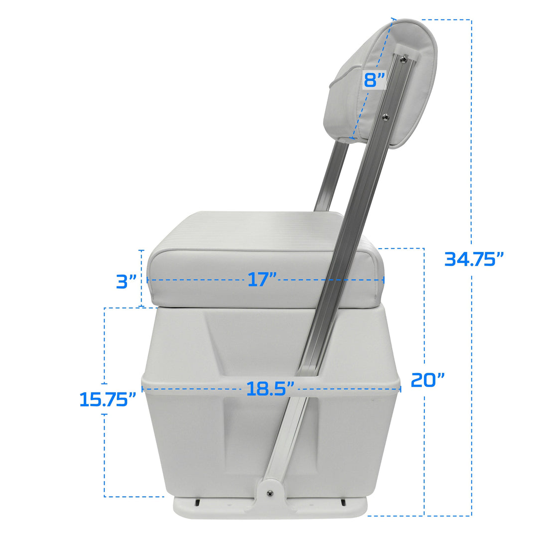 Wise 8WD156 Offshore 70 Qt Swingback Cooler Seat Offshore Seating Boatseats 