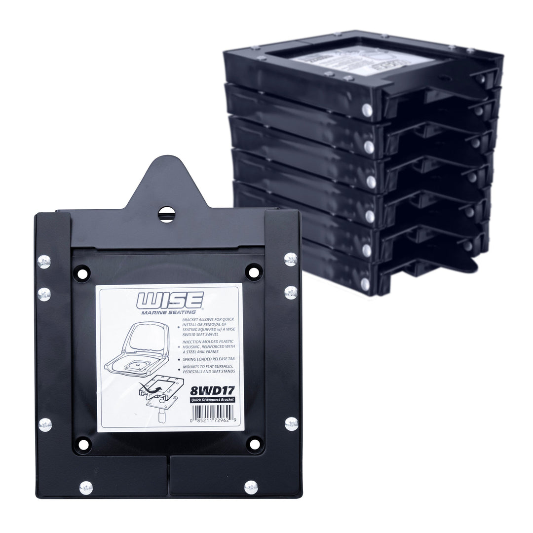 Wise 8WD17 Quick Disconnect Bracket for 6" Boat Seat Swivel - Case Pk 6 Hardware Boatseats 