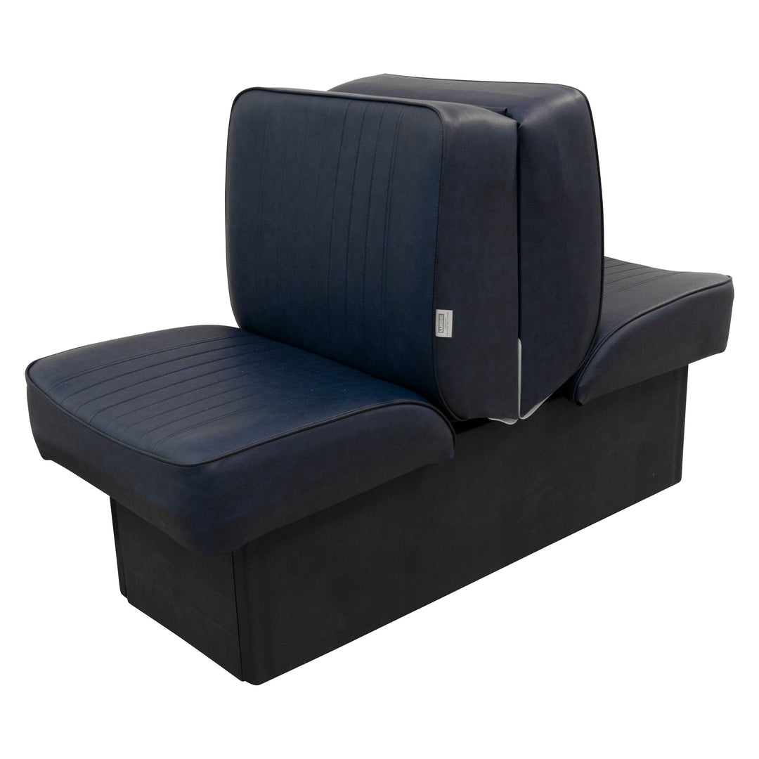 Wise 8WD707P-1 Deluxe Series Back to Back Lounge Seat | Solid Colors Jump / Lounge Boatseats Navy 