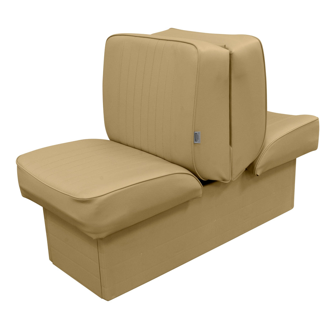 Wise 8WD707P-1 Deluxe Series Back to Back Lounge Seat | Solid Colors Jump / Lounge Boatseats Sand 