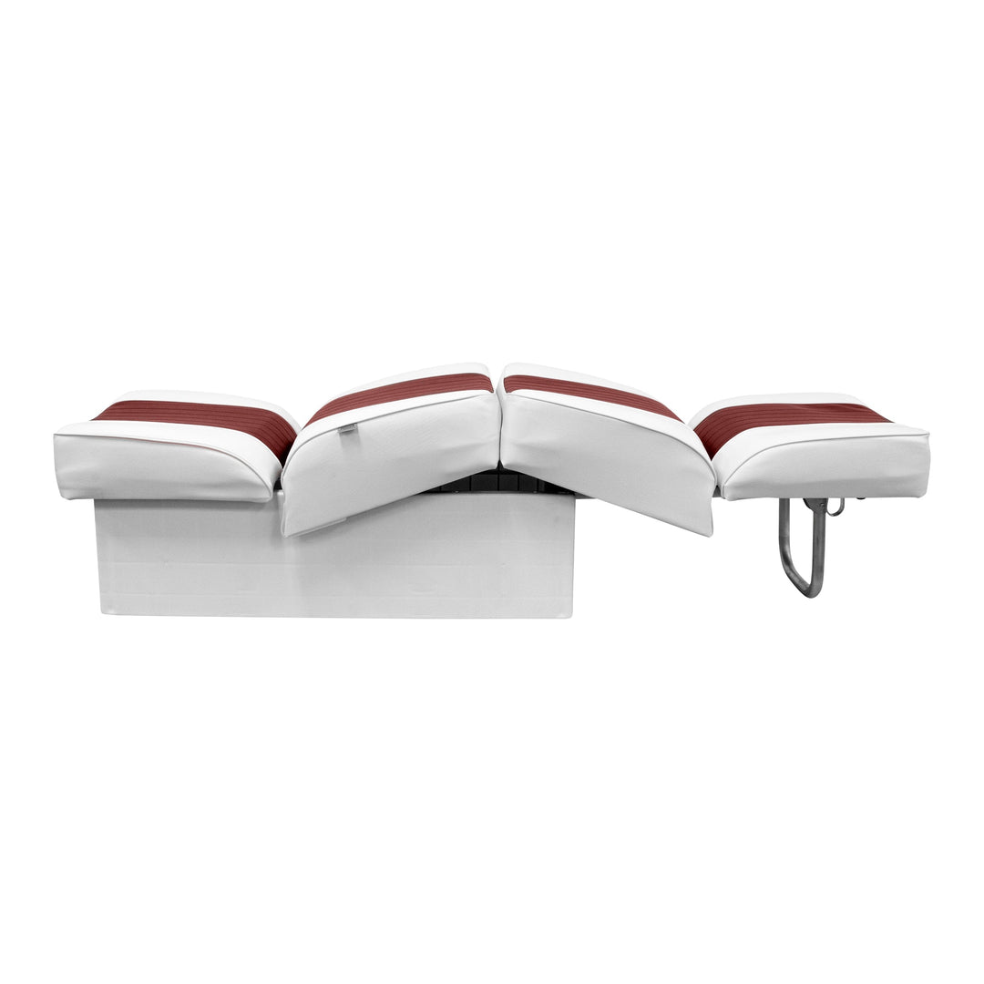 Wise 8WD707P-1 Deluxe Series Back to Back Lounge Seat | Two Tone Colors Jump / Lounge Boatseats 