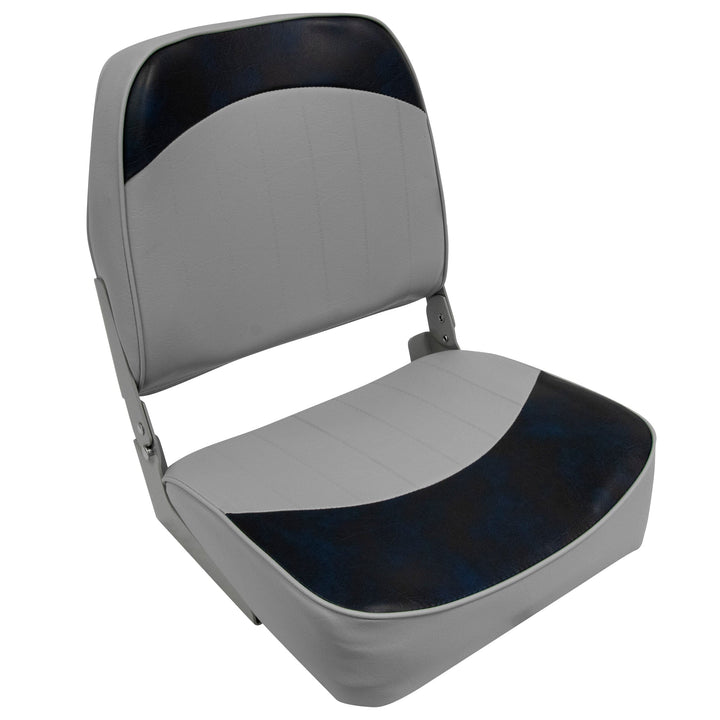 Wise 8WD734PLS Economy Low Back Fishing Seat Fold Down WiseMarine Grey • Navy 