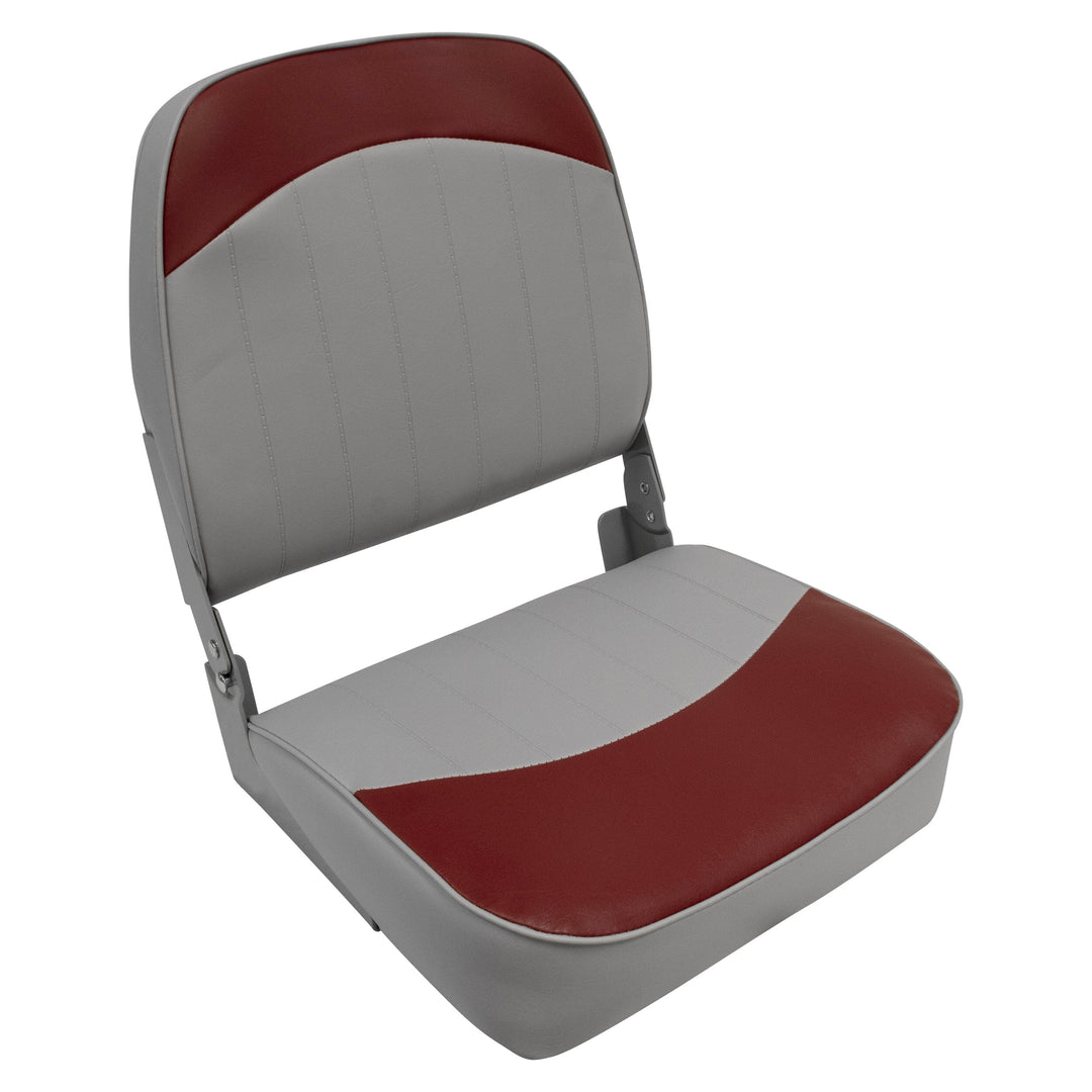 Wise 8WD734PLS Economy Low Back Fishing Seat Fold Down WiseMarine Grey • Red 