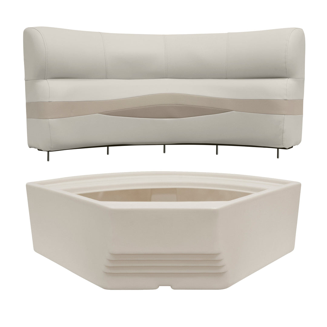 Wise BM11002-2 Premier Pontoon 32" Bow Radius Corner Cushion Set Premier Cushion Sets Wise Pontoon 