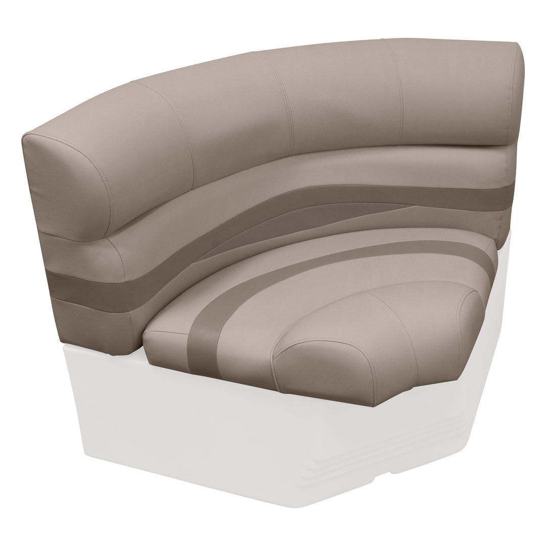 Wise BM11002-2 Premier Pontoon 32" Bow Radius Corner Cushion Set Premier Cushion Sets Wise Pontoon Mocha Java • Mushroom • Café 