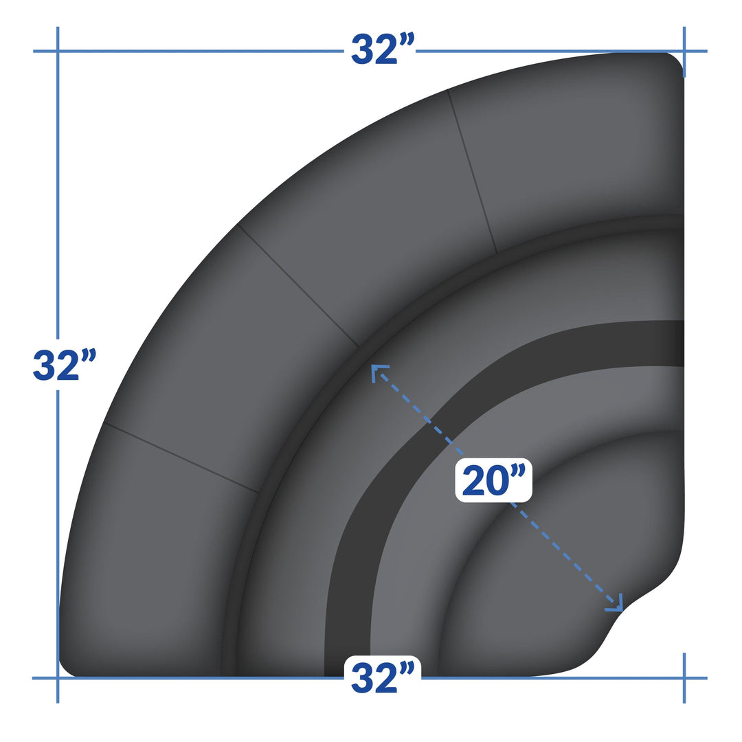 Wise BM11002 Premier Pontoon 32" Bow Radius Corner Cushion Set Premier Cushion Sets Boatseats 