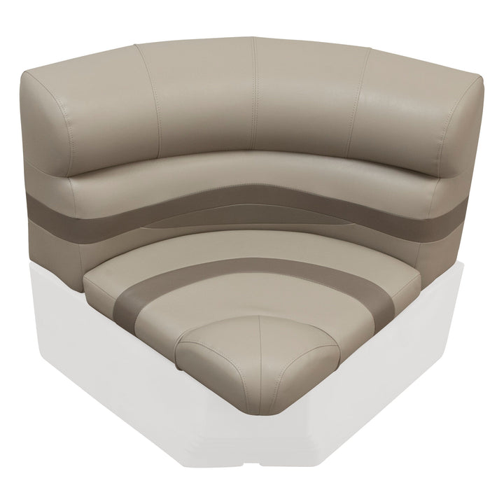 Wise BM11028-2 Premier Pontoon 28" Radius Corner Cushion Set Premier Cushion Sets Wise Pontoon 