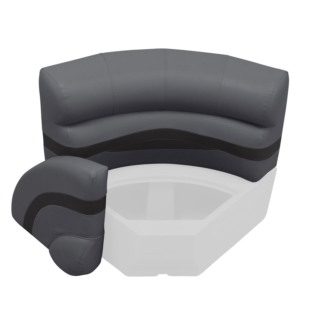 Wise BM11028 Premier Pontoon 28" Radius Corner Cushion Set Premier Cushion Sets Boatseats 