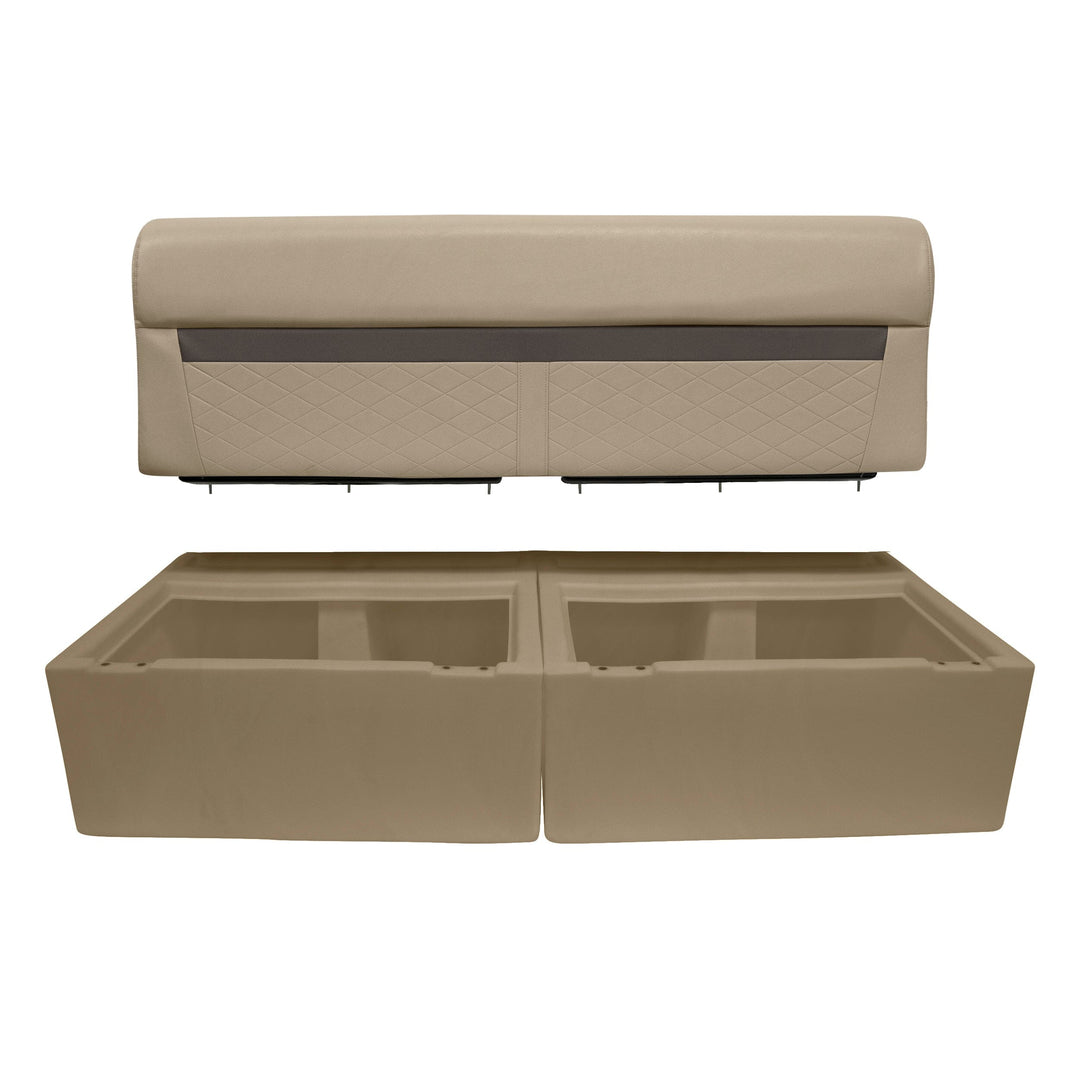 Wise DLX106 - DLX Series Pontoon 55" Bench Cushion Set DLX Pontoon Boatseats 
