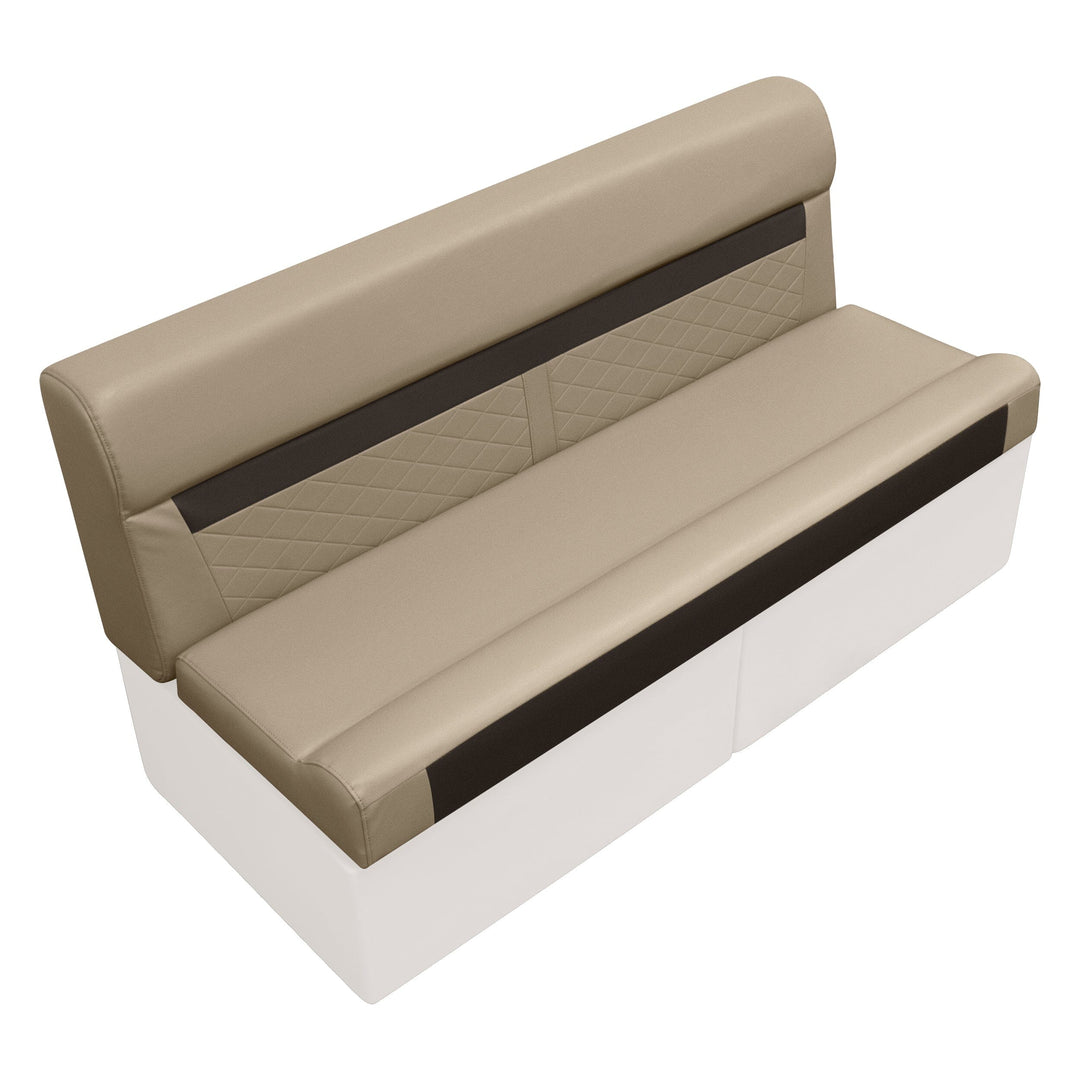 Wise DLX106 - DLX Series Pontoon 55" Bench Cushion Set DLX Pontoon Boatseats Neutral • Meteor 