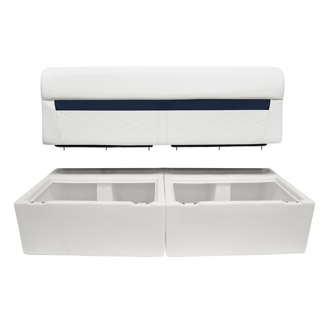 Wise DLX106 - DLX Series Pontoon 55" Bench Cushion Set DLX Pontoon Boatseats 