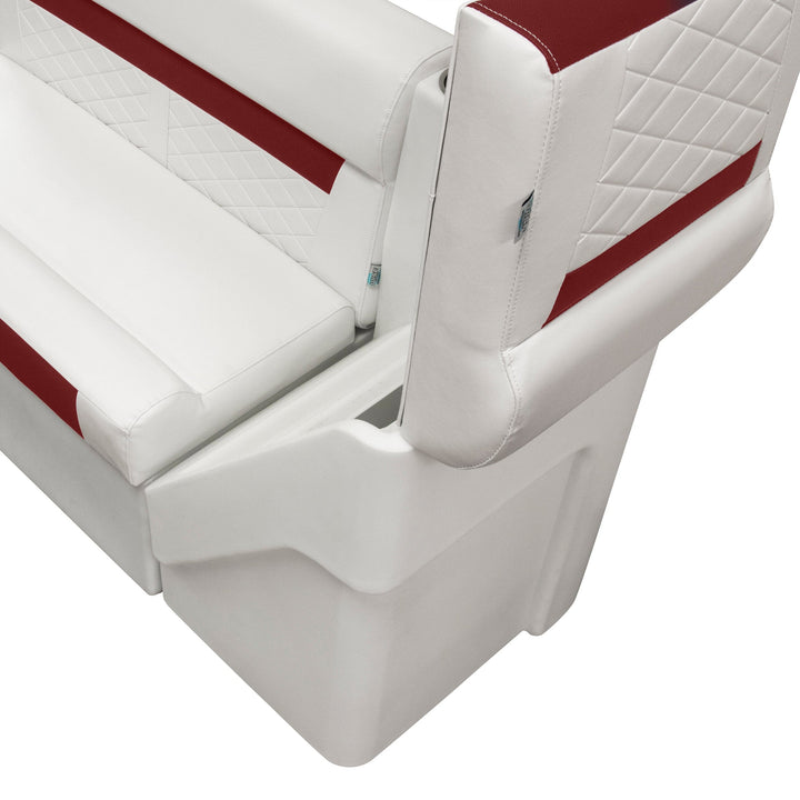 Wise DLX1305L - DLX Series Pontoon Lean Back Chaise - Left Radius DLX Pontoon Boatseats 