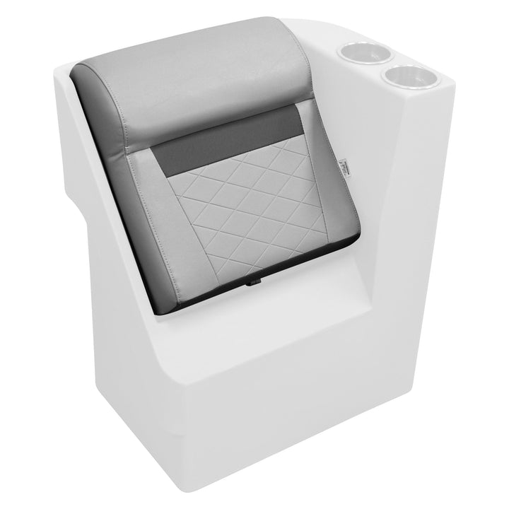 Wise DLX1305 - DLX Series Pontoon Lean Back Cushion Only - Fits L or R DLX Pontoon Boatseats Marble • Reef Stone 